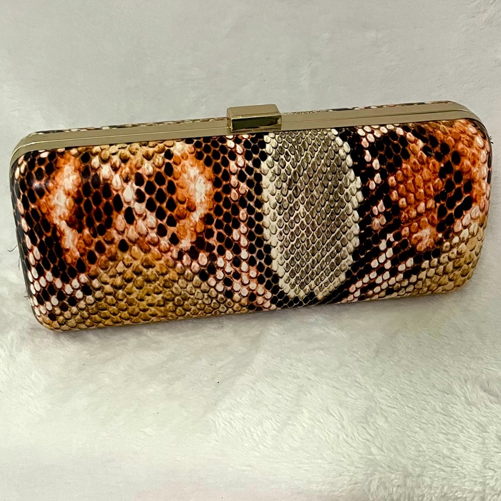 Gorgeous Faux Snakeskin Clutch, Charming Charlies